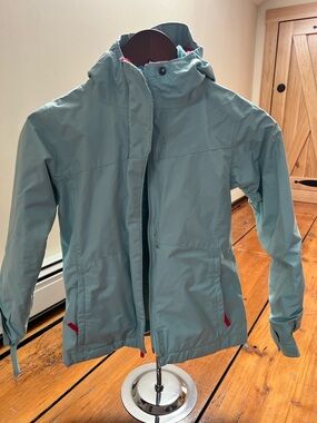 Columbia 3 in 1 waterproof jacket for girls size S. Teal color
